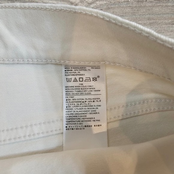 Banana Republic Jeans Womens 31/12 Ivory High‎ Rise Slim Leg Ankle Length - Picture 4 of 8